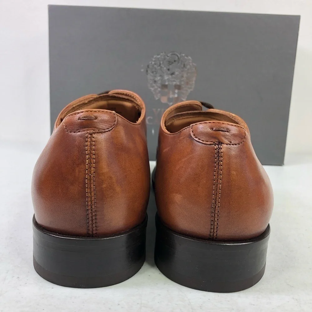 Vince Camuto Brown Leather Oxford Dress Shoes